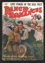 Ranch Romances 3/17/1939-Rivals of The Rawhide Strip- J.Edward Leithead-Weste... - £184.88 GBP