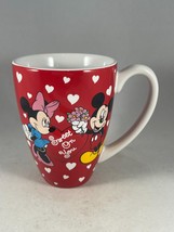 Mickey and Minnie Mouse &quot;Sweet on You&quot; Valentines Day Coffee Mug - Disne... - £11.29 GBP