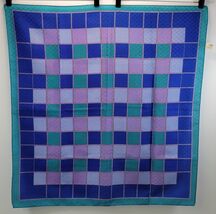 Vintage Berkshire Checkered Polyester Scarf Handkerchief Bandana Made in... - $11.87