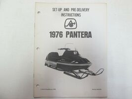 1976 Arctic Cat Pantera Set Up and Pre-Delivery Instructions Manual OEM *** - $14.95