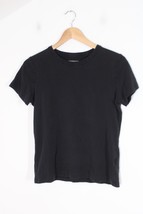 Lands End S Black Shaped Fit Short Sleeve Tee Top - $15.20