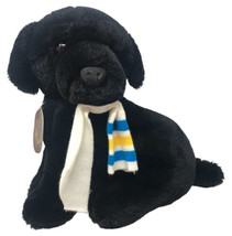 Stuffed Animal Plush Black Lab Dog Puppy w/ Sock Soft Classics 1988 VTG ... - £21.28 GBP