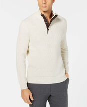 Tasso Elba Mens Supima Mock-Neck Textured Sweater - $24.30