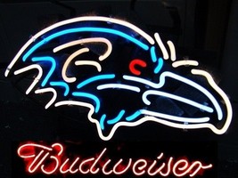 New Budweiser Baltimore Ravens Beer Bar Football Bar Neon Light Sign 24"x20" - $249.99
