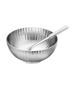 Bernadotte by Georg Jensen Stainless Steel Salt Cellar and Spoon Set - New - $92.78 CAD