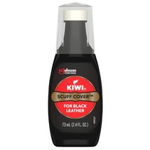 Kiwi Black Scuff Cover 2.4oz W/ Applicator Instant Shoe Shine Leather Mu... - $184.48 MXN