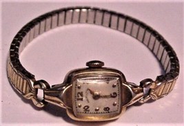 Vtg Hamilton Swiss 14KGF Hand Wind Ladies 17J Watch - £100.18 GBP