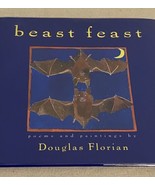 Children’s Poems Beast Feast Douglas Florian signed 1st edition Watercol... - £20.94 GBP