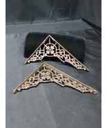 Old Cast Iron Wall Shelf Brackets Ornate Eastlake Hardware Set Pair Vict... - €42,88 EUR