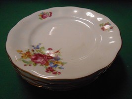 Beautiful FAVOLINA Porcelain Made in Poland ROSEBUD ROSES...5 BREAD-SALA... - £12.54 GBP