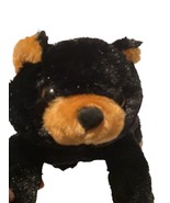 Vintage 1997 Wishpets Rocco 11” Great Smoky Mountains Black Bear Plush Toy - £14.93 GBP