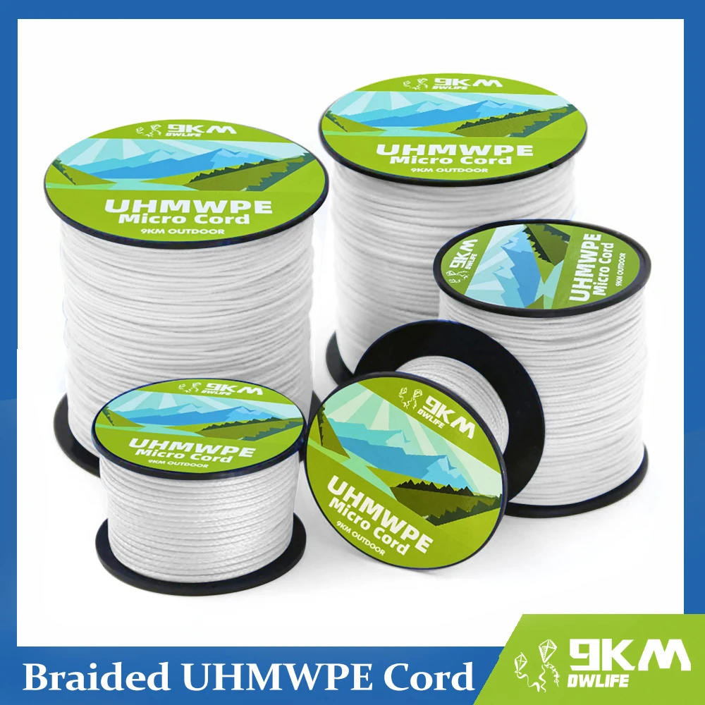 0.5~1mm Braided UHMWPE Cord Hollow Low Stretch Spectra Line Spliceable Rope - £10.58 GBP+