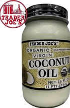  Trader Joe&#39;s Organic Virgin  Coconut Oil  Cold Pressed Unrefined 16 oz  - £11.95 GBP