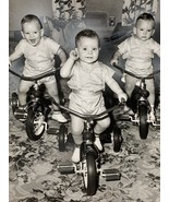 7x9&quot; Photo Triplets &amp; Tricycles AMC THREE-WHEELERS 1957 Press Photograph... - $240.92 MXN