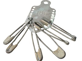 1924 Keyes Davis Military/Gym Brass Laundry pin set - £85.43 GBP