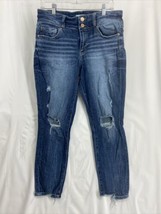 BKE Victoria Size 30 Blue Mid Rise Ankle Skinny Women&#39;s Denim Jeans Dest... - $23.74