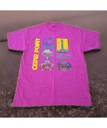 Vintage Cedar Point Roller Coaster Tshirt Womans Sz XL Demon Drop Iron D... - $148.50