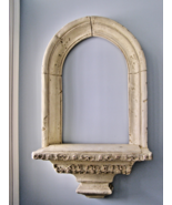 VINTAGE HANGING ARCHITECTURAL ROMAN ARCH w/ SHELF-STURDY CAST w/ ANTIQUE... - €253,64 EUR
