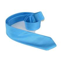 Mens Tie ZENIO By Stacy Adams Slim Skinny Narrow Twill Woven Soft Silky Z6 Blue image 5