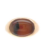14k Yellow Gold Men&#39;s Genuine Natural Agate Ring Size 6.75 Jewelry (#J7244) - $1,523.28 CAD