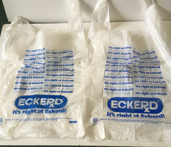 Defunct Eckered drugstore plastic store purchase bags movie photo prop  - $27.08 CAD