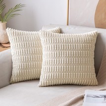 Pack of 2 Corduroy Decorative Throw Pillow Covers - £31.93 GBP