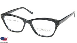 New Wittnauer Dina Black Eyeglasses Glasses Plastic Frame 52-16-135 B37mm - £62.47 GBP