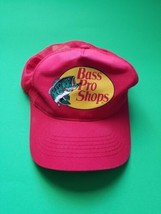 Bass Pro Shops Farmer Trucker Hat Cap Hipster SnapBack Mesh Red USED - $9.95