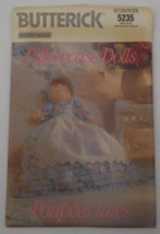 Butterick Craft Pattern #5235 Pillowcase Dolls 4 Dresses Hats Wallis Uncut 1990 - $9.99