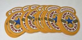New Castle Brown Ale  Beer Coasters Bar Glass Mat Coaster  NEW CASTLE Lo... - $11.54