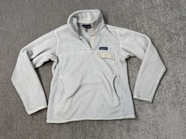 Patagonia Jacket Womens Small Gray Re-Tool Snap-T Polartec Fleece Pullover - $29.69