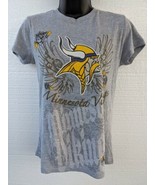 Reebok NFL Womens Minnesota Vikings Tee Shirt  Top - $20.90