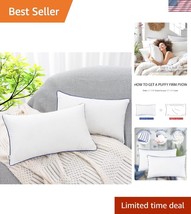 Versatile White Throw Pillow Inserts - Machine Washable, Set of 2, 12x20... - $27.49