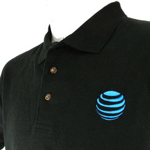 AT&amp;T Mobility Tech Employee Uniform Polo Shirt Black Size L Large NEW - £20.04 GBP
