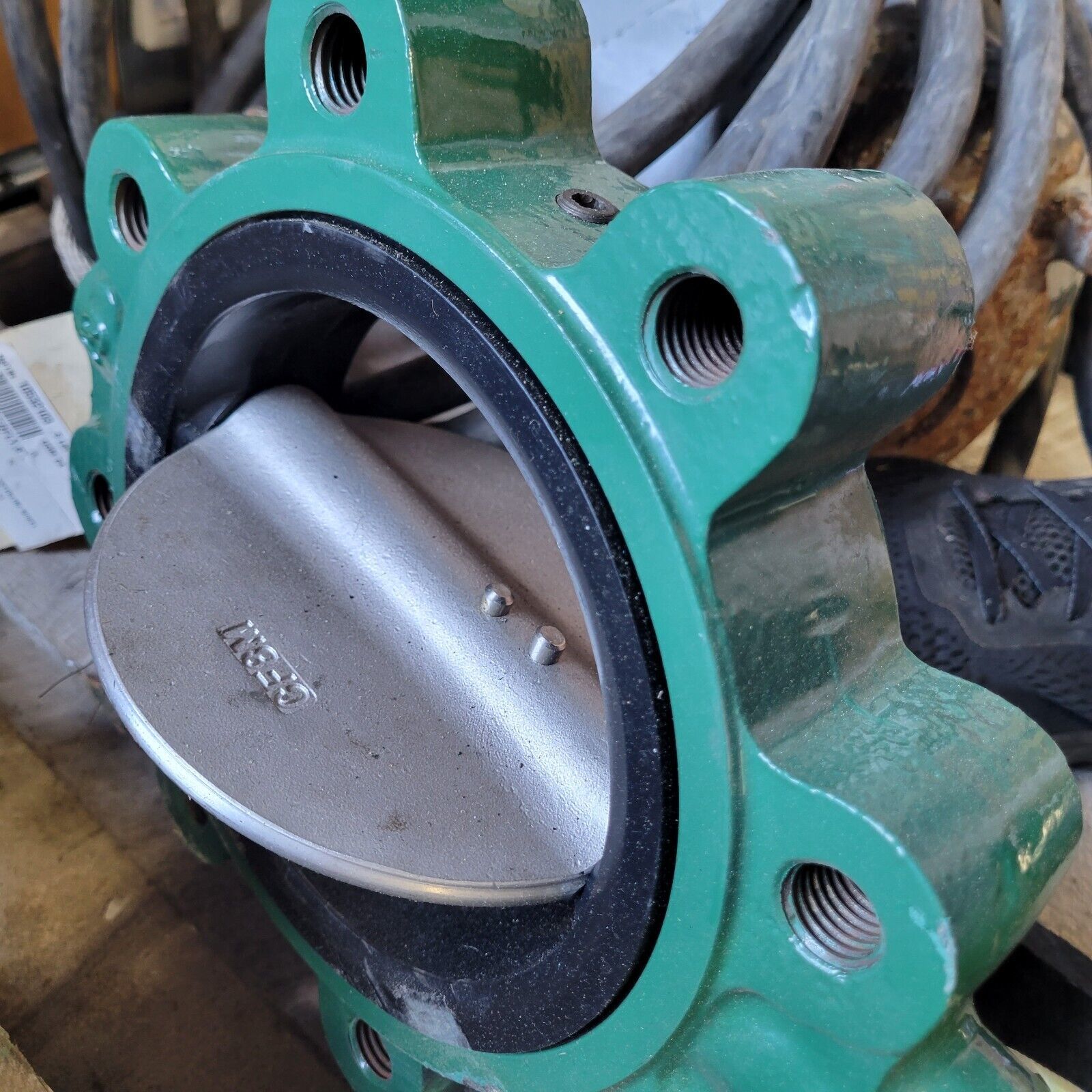 CRANE CENTERLINE ACTUATOR 06C104435X ELOMATIC ESA 6" BUTTERFLY VALVE