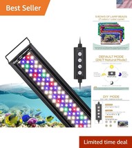 24-30 Inch Waterproof LED Aquarium Light with Adjustable Bracket &amp; Power... - $73.49