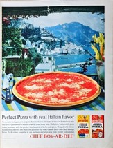 Chef Boy Ar Dee Italian style sausage pizza 1964 Vintage Print Ad - $231.10 MXN