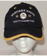 Hunters Ridge Golf &amp; Country Club Hook &amp; Loop Hat Cap Black Bonita Sprin... - $271.89 MXN