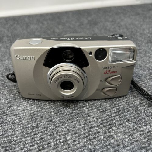 Canon Sure Shot 85 Zoom Date 38-85mm SLR Film Camera Tested Working New Battery - $69.29