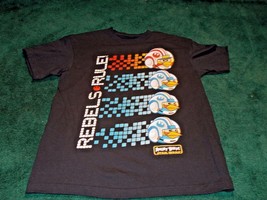 Star Wars Angry Birds Shirt Size M Rebels Rule Cotton Fifth Sun Ss Medium Nwot - £4.77 GBP