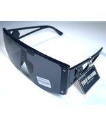 NEW TRUE RELIGION Black Oversized Shield TR56852XK Sunglasses + Case - $45.99