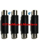 4X RCA Cable Splice Couplers Connectors Double Female Audio Jack Adapter... - $9.30