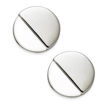 Alfani Gray Acrylic Round Button Earrings - £10.98 GBP