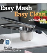 PRIORITY CHEF Stainless Steel Potato/Vegetable Ricer Masher Rubber Grip,... - $33.78 CAD