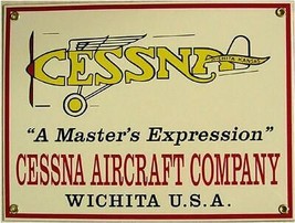 Cessna Aircraft Company Porcelain Sign - $49.45