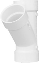 Charlotte Pipe 3&quot; PVC DWV Wye Pipe Fitting Schedule 40 White - PVC 00600 1200HA - £9.89 GBP