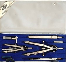 Alvin Drawing Drafting Set 795B Germany 1940s-60s Complete In Case Architect E37 - £63.58 GBP