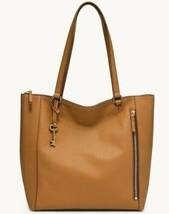 Fossil Tara Tan Leather Shopper ZB1475231 Shoulder Bag Camel NWT $218 Retail FS - £102.84 GBP