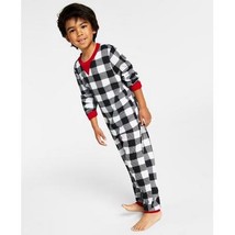 Family Pajamas Matching Kids Thermal Waffle Buffalo Check Pajama Set - £13.51 GBP