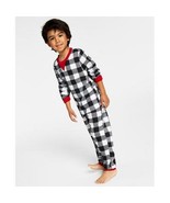 Family Pajamas Matching Kids Thermal Waffle Buffalo Check Pajama Set - £13.47 GBP